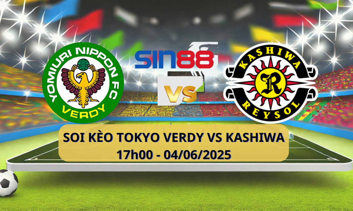 Banner trận đấu Esport Verdy vs Kashiwa tại sunwin 247 club